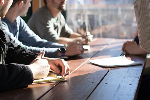 team meeting stock photo
